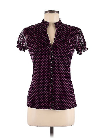 INC International Concepts Short Sleeve Blouse (view 1)