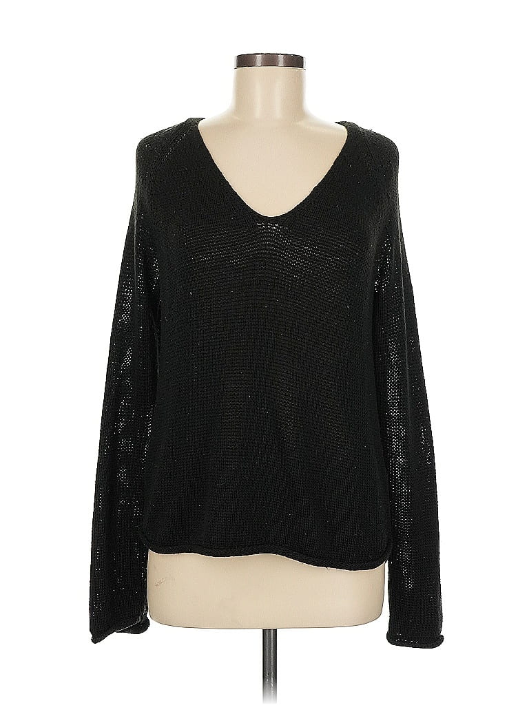Pre-owned H&m Pullover Sweater In Black