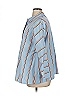 Akris Punto 100% Baumwolle Stripes Blue 3/4 Sleeve Blouse Size 14 - photo 5