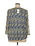 Notations Blue 3/4 Sleeve Blouse Size 1X - photo 2