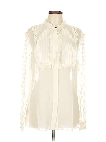 Worth New York Long Sleeve Silk Top (view 1)