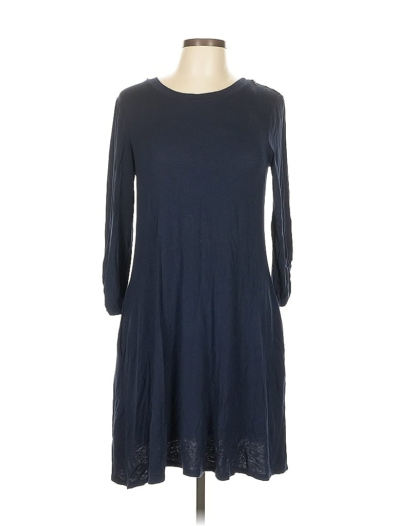 AB Studio Blue Casual Dress Size L - photo 1