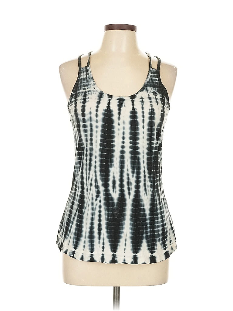 Balance Collection Tie-dye Black Sleeveless Top Size L - photo 1