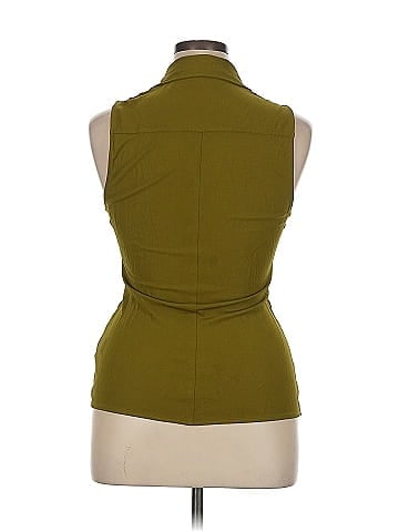 Proenza Schouler White Label Sleeveless Button-Down Shirt (view 2)