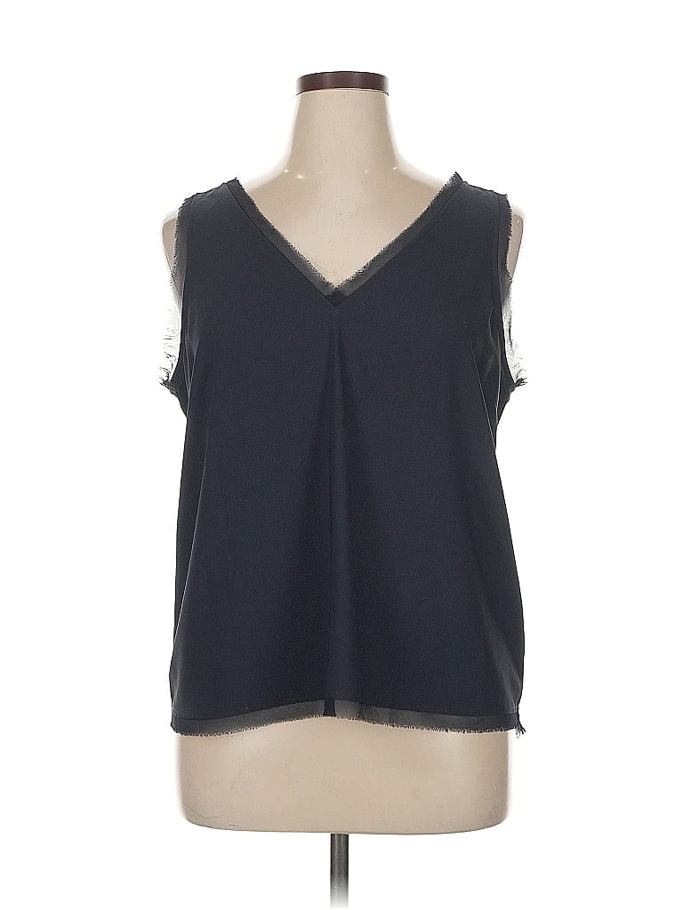 Chelsea28 100% Polyester Blue Gray Sleeveless Blouse Size XL - photo 1