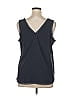 Chelsea28 100% Polyester Blue Gray Sleeveless Blouse Size XL - photo 2
