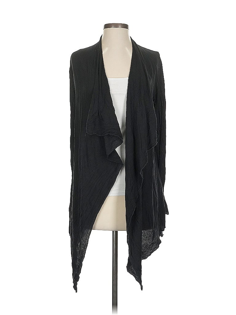 Pre-owned Hard Tail Cardigan Sweater In Black
