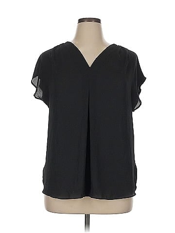 INC International Concepts Short Sleeve Blouse (view 1)