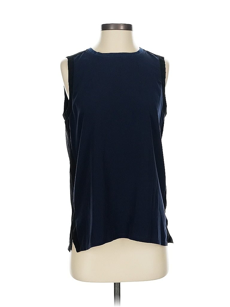 Pre-owned Athleta Sleeveless Blouse In Blue