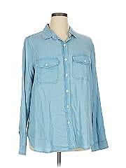 Karen Kane Long Sleeve Button Down Shirt