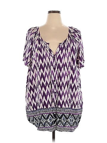 Indigo Short Sleeve Blouse (view 1)