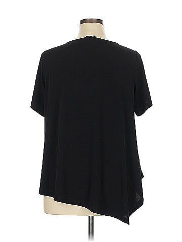 Susan Graver Short Sleeve Blouse (view 2)