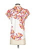 Chico's Floral White Short Sleeve Blouse Size S - photo 2
