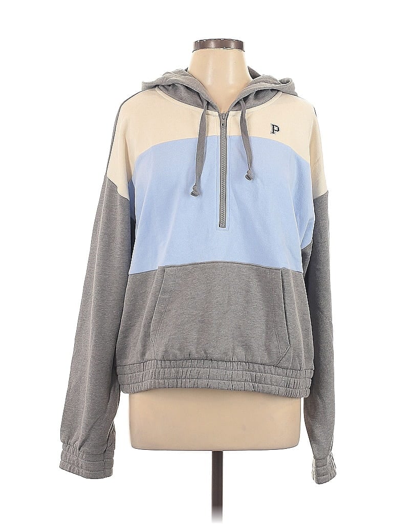 Victoria's Secret Pink Gray Pullover Hoodie Size L - photo 1