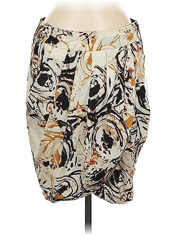 Line & Dot Silk Skirt (view 1)