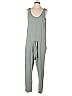 Frank & Eileen Solid Gray Jumpsuit Size M - photo 1