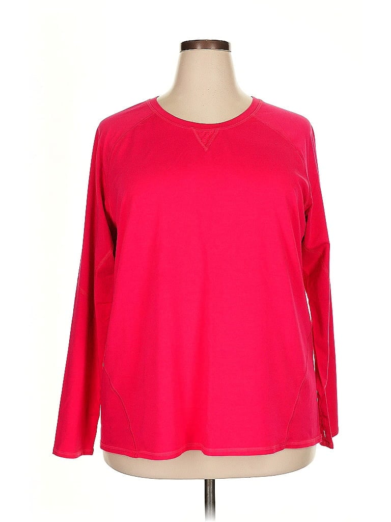 Pre-owned Shape 3/4 Sleeve T-shirt In Red