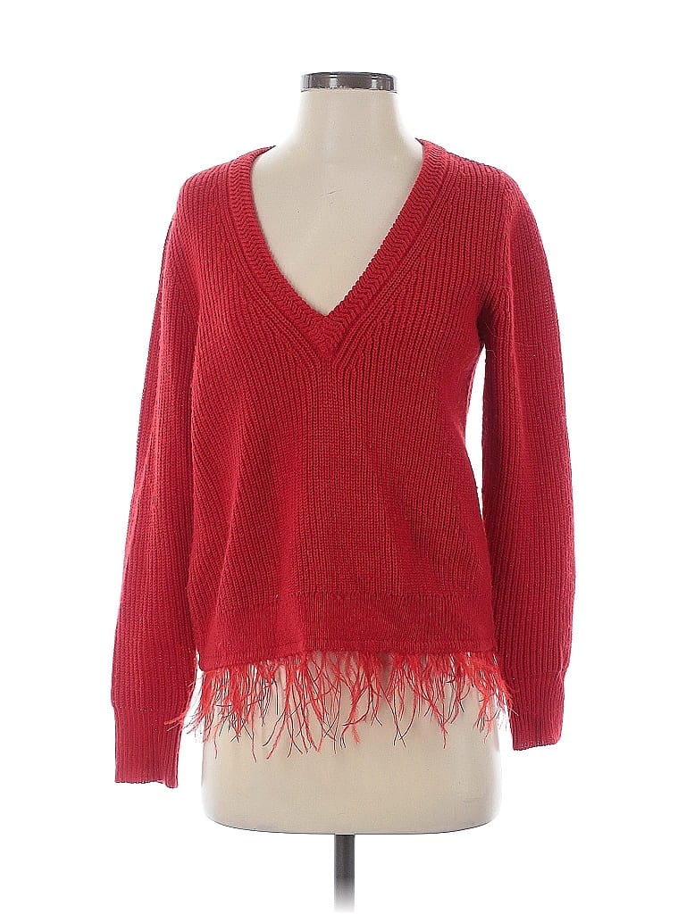 Pre-owned Saylor Pullover Sweater In Red
