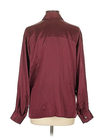 Linda Allard Ellen Tracy Long Sleeve Silk Top (view 2)