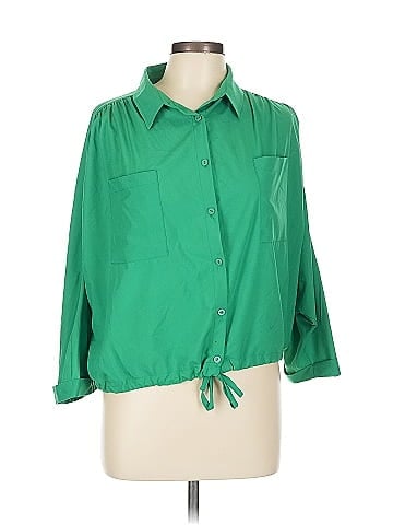 cici-shop 3/4 Sleeve Button-Down Shirt (view 1)