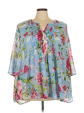 Roaman's 3/4 Sleeve Blouse (view 1)