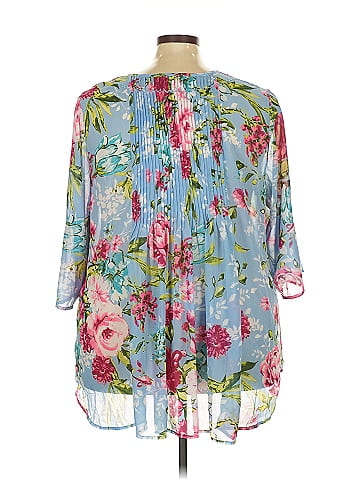 Roaman's 3/4 Sleeve Blouse (view 2)