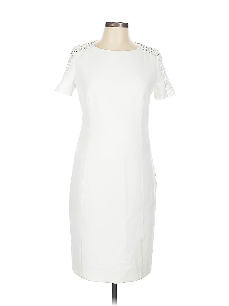 Akris Punto White Cocktail Dress Size 8 - photo 1