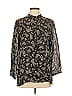 Chico's Design 100% Rayon Paisley Gray Long Sleeve Blouse Size L - photo 1