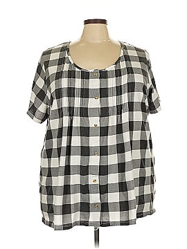 Woman Within Short Sleeve Blouse