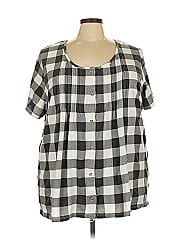 Woman Within Short Sleeve Blouse