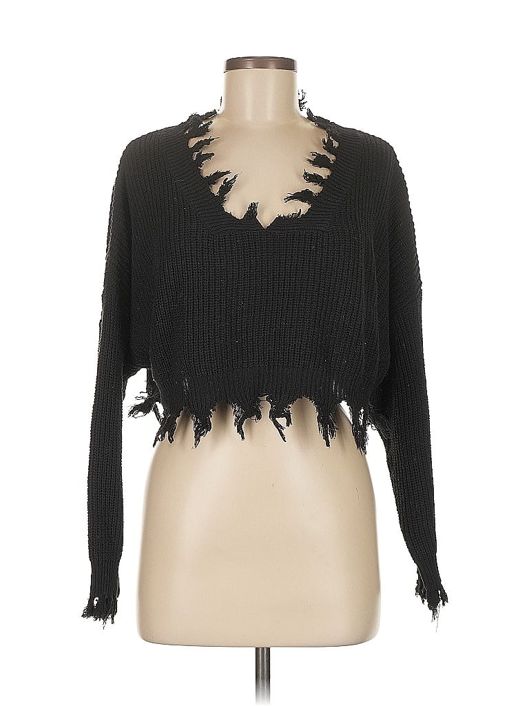 Zaful 100% Polyester Black Cardigan One size - photo 1