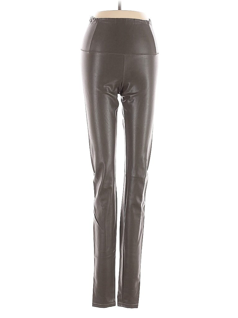 Pre-owned Wilfred Free Faux Leather Pants In Gray