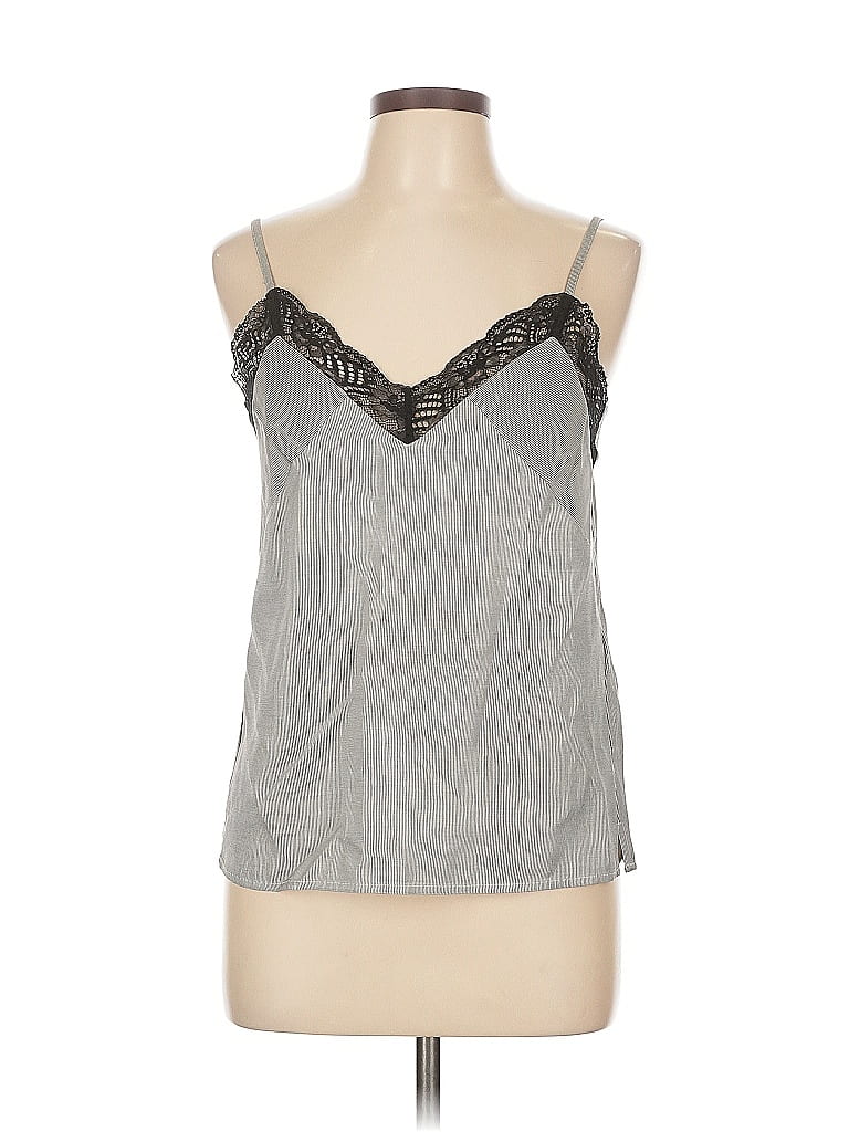 Pre-owned Maje Sleeveless Top Gray Sweetheart Neckline Tops