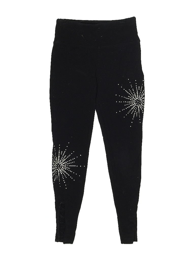 Justice Stars Black Active Pants Size 8 (big kids) - photo 1