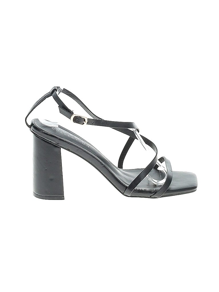 Journee Collection Black Heels Size 8 1/2 - photo 1