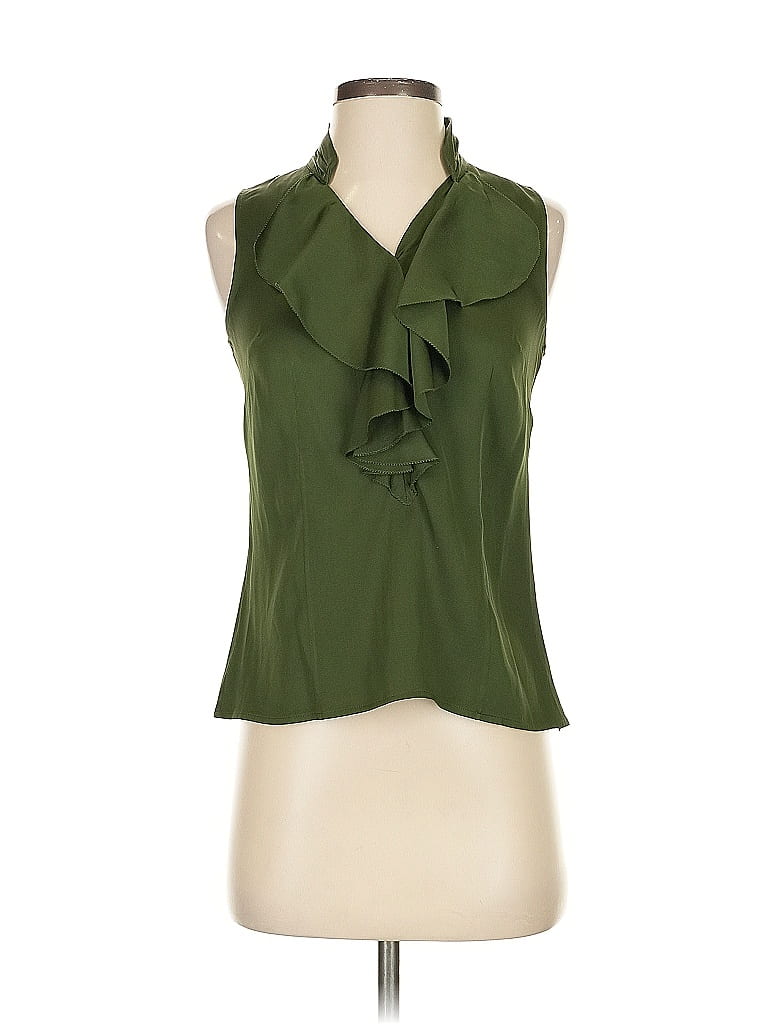 Blouse Légère Ann Taylor Sans Manches, Taille S – Motif Multicolore (rouge, Noir, Marron)