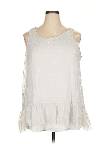 LOGO by Lori Goldstein Sleeveless Blouse (view 1)