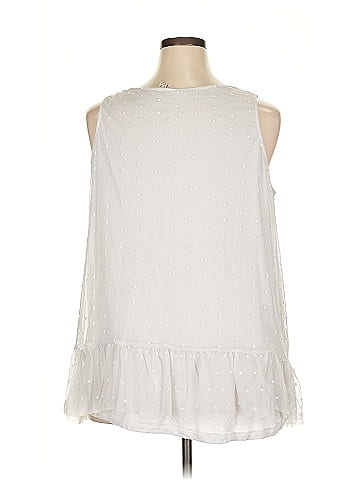LOGO by Lori Goldstein Sleeveless Blouse (view 2)