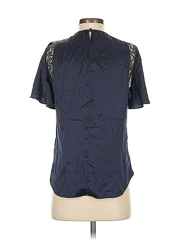 Jonathan Simkhai Short Sleeve Silk Top (view 2)
