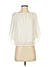 Mi ami 100% Polyester Ivory 3/4 Sleeve Blouse Size XS - photo 1