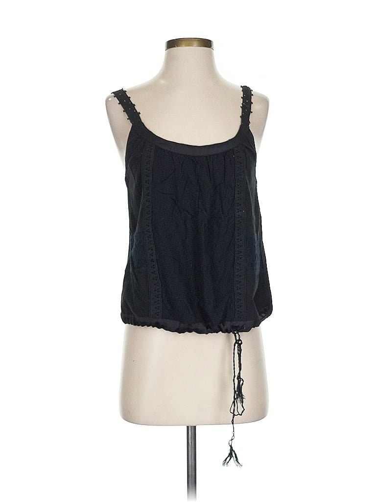 Tiny 100% Cotton Black Sleeveless Blouse Size S - photo 1