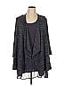 LOGO by Lori Goldstein Gray Cardigan Size XL - photo 1