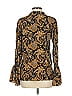 MICHAEL Michael Kors Paisley Gold Long Sleeve Blouse Size S - photo 2