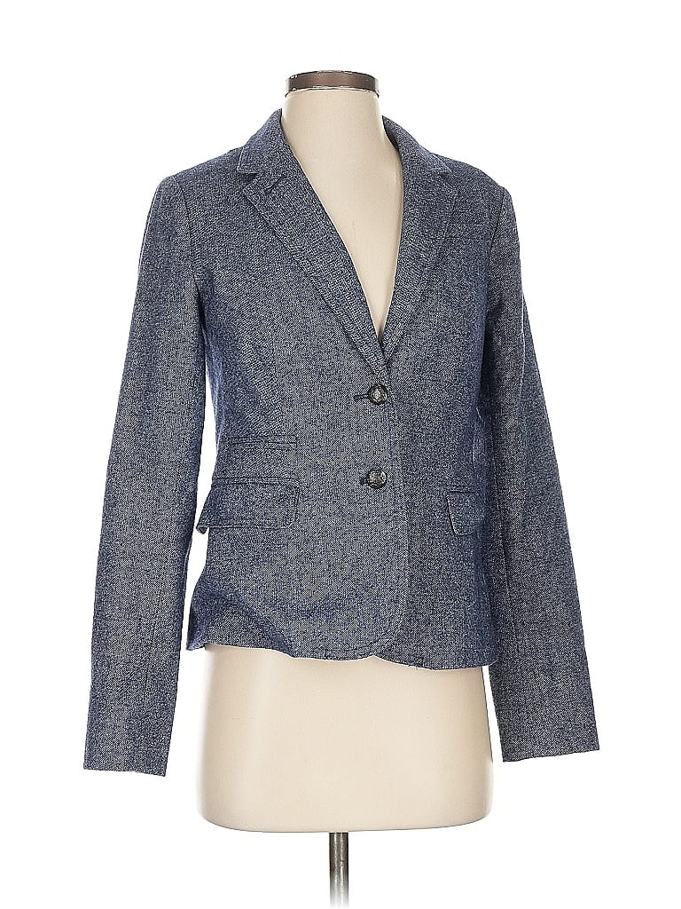 Pre-owned Banana Republic Factory Store Blazer Jacket In Blue