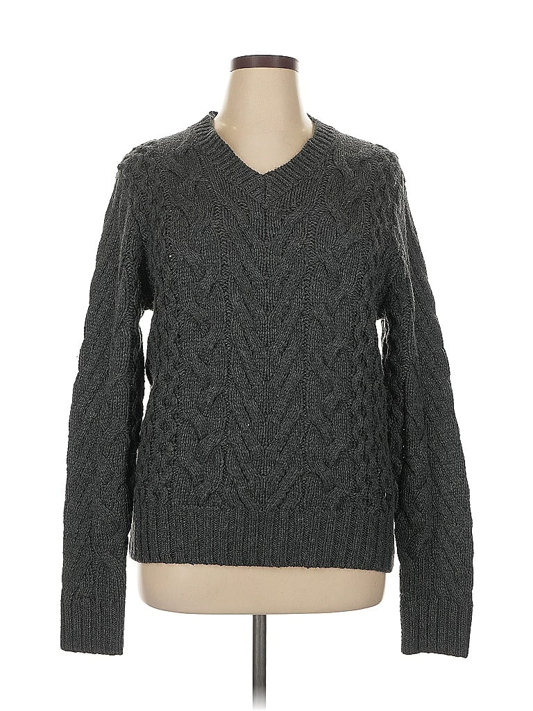 DKNY Jeans Gray Black Pullover Sweater Size XL (estimated) - photo 1