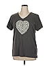 Life Is Good 100% Cotton Hearts Gray Short Sleeve T-Shirt Size XL - photo 1