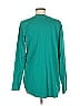 Isaac Mizrahi LIVE! 100% Cotton Teal Long Sleeve Blouse Size M - photo 2