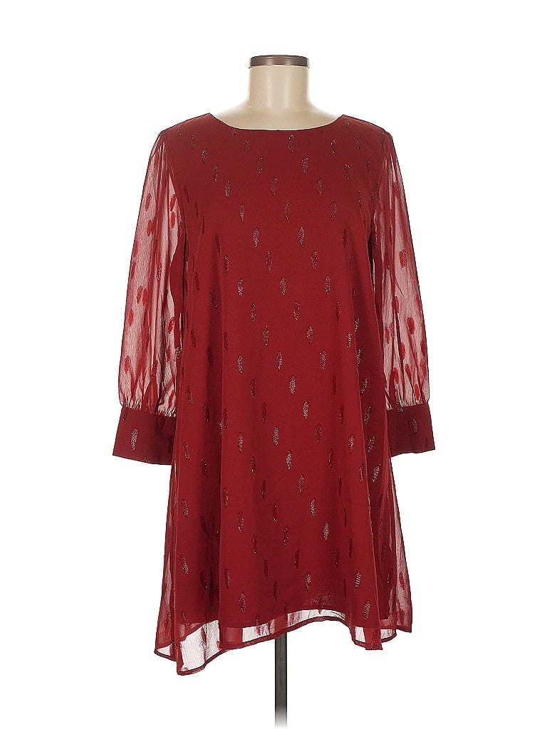 BB Dakota 100% Polyester Burgundy Casual Dress Size M - photo 1