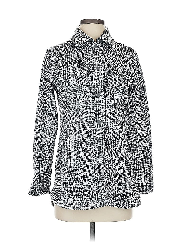 Pre-owned Lands' End Coat In Gray