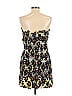 Plenty By Tracy Reese 100% Viscose Print Black Yellow Cocktail Dress Size L - photo 2